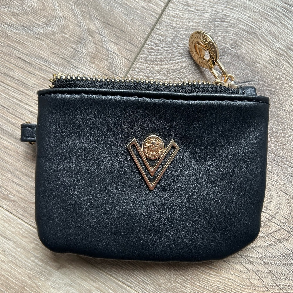 2pcs Valentino Orlandi Black Quilted Crossbody Bag + Matching Wallet Set - Picture 7 of 9